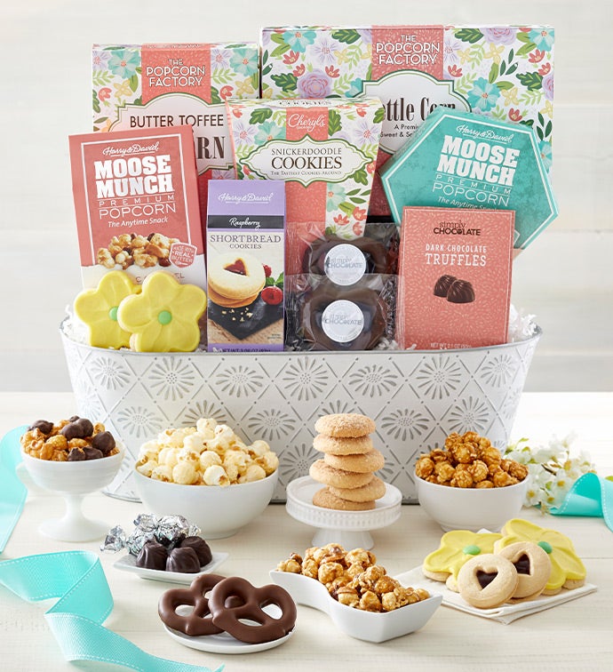 Full Bloom Sweet Treats Basket